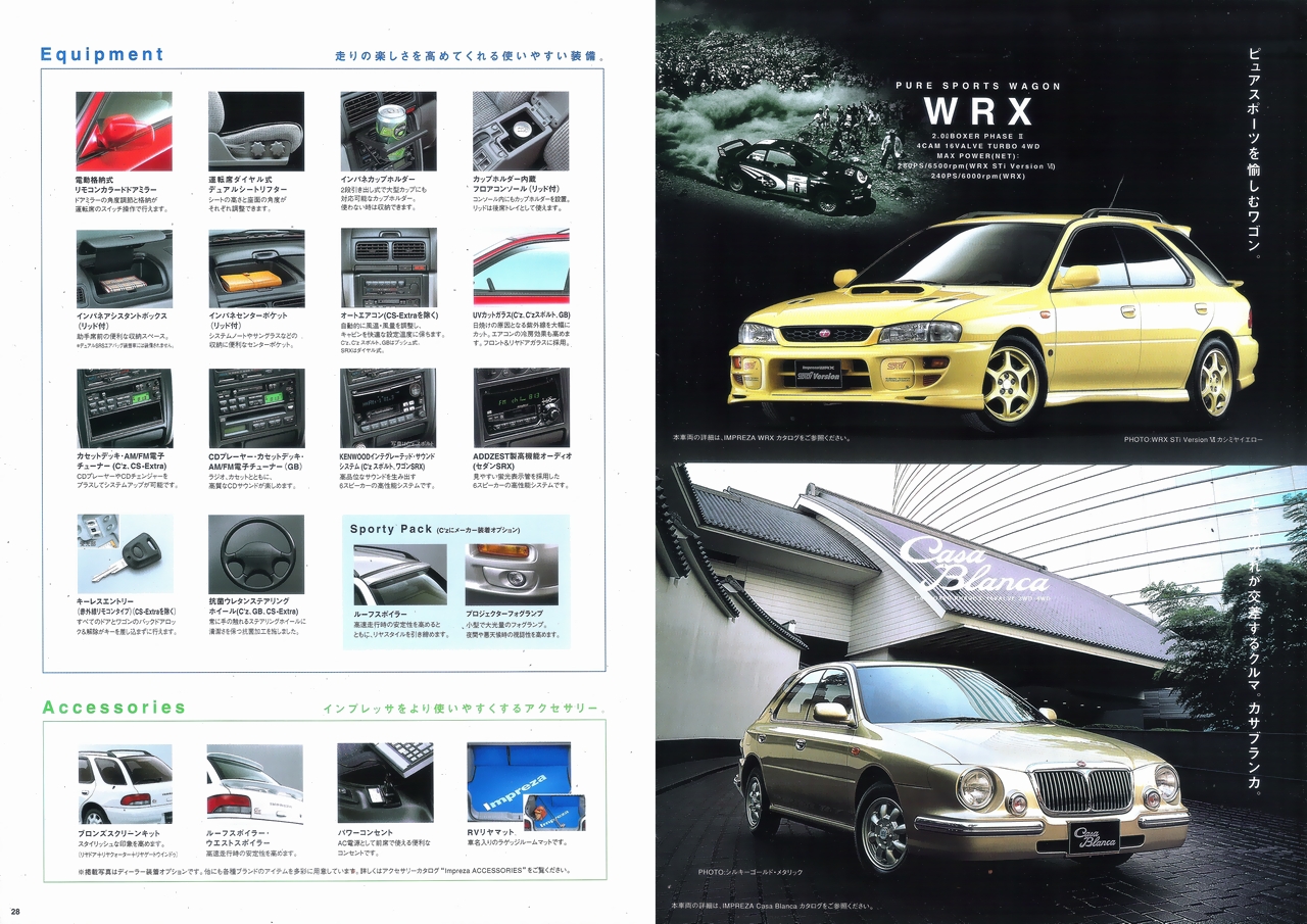 Play With LEGACY RS- 1999年9月発行 インプレッサ スポーツ